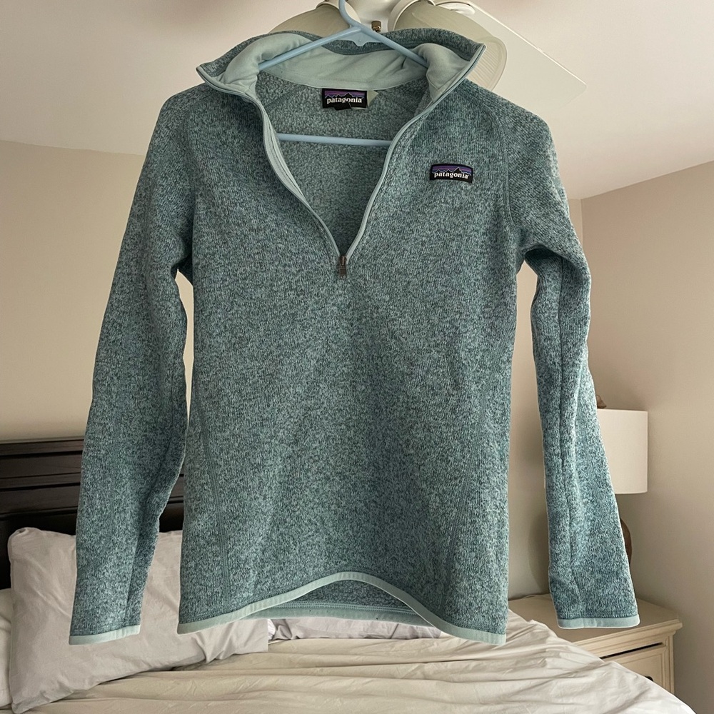 Patagonia Turquoise Quarter-Zip Pullover